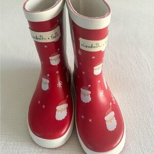 Elisabeth + Faith Santa rain boots
